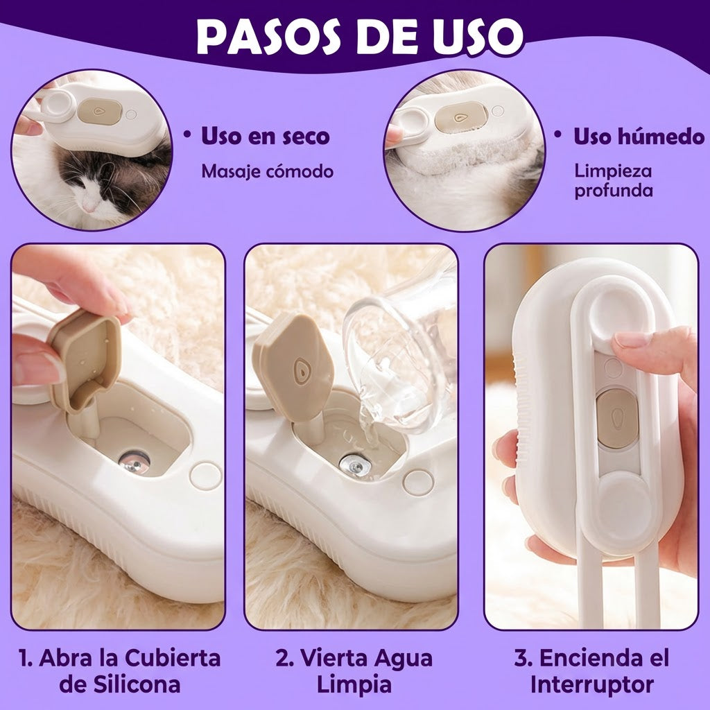 Peine de Vapor - Masaje y Adiós al Pelo Suelto